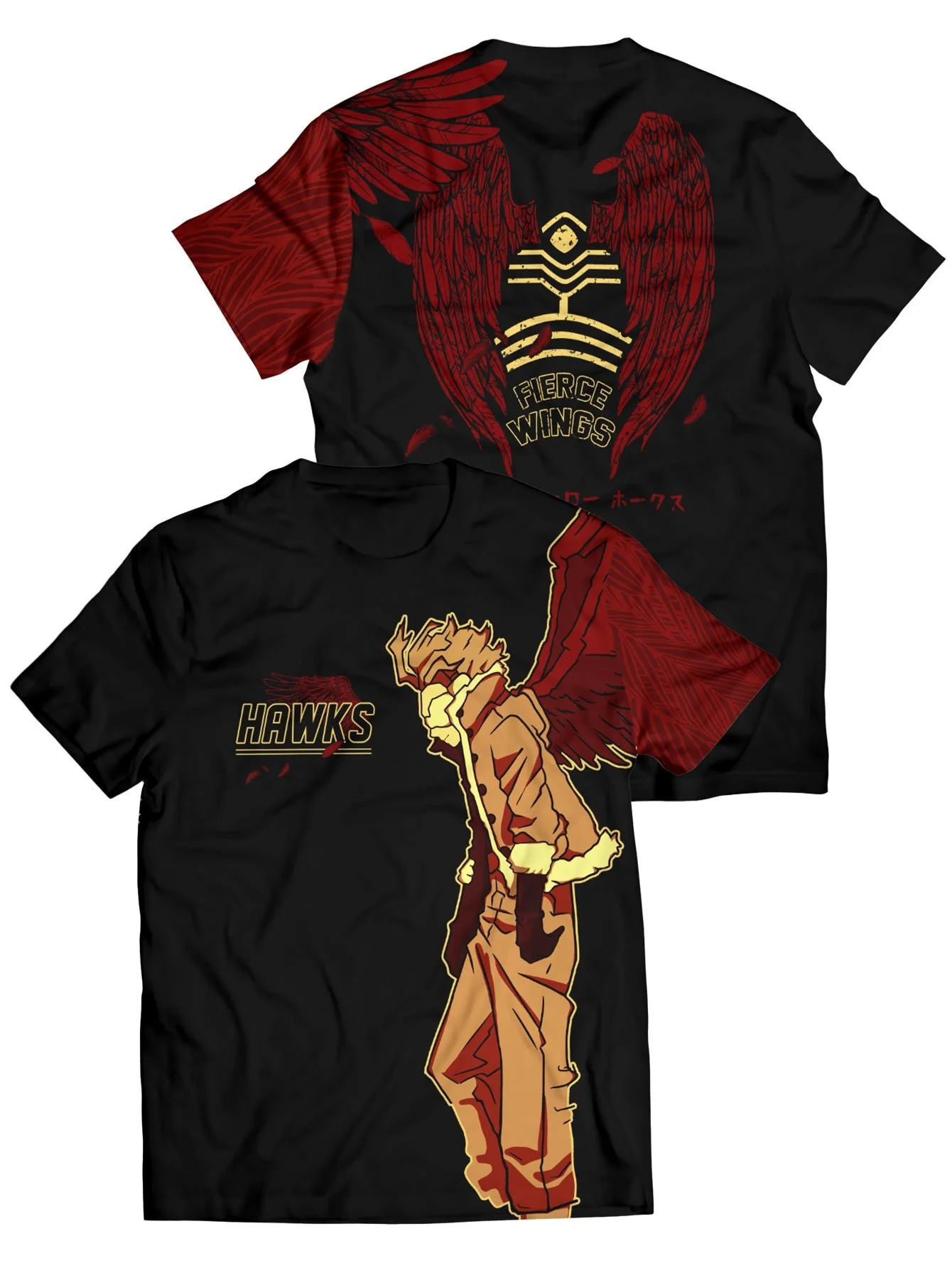 MHA Hero Hawks Unisex T-Shirt - necksoother