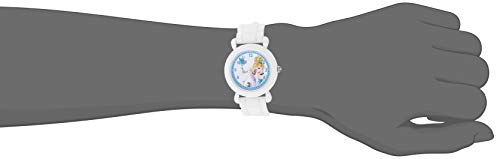 Disney Princess Kids' Plastic Time Teacher Analog Quartz Silicone Strap Watch - necksoother