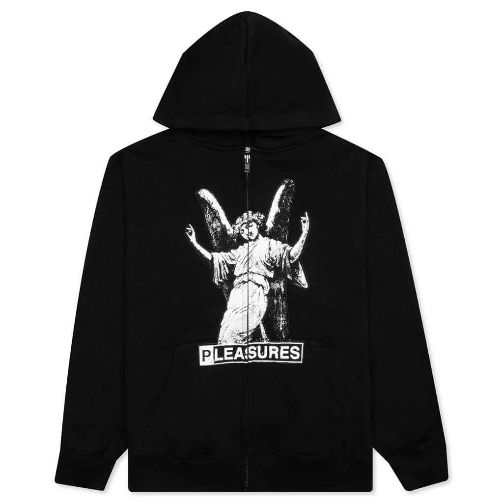 Fetish Zip Hoodie - Black - necksoother