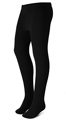 Basic Tights for Girls | Comfy. Soft Flat Tights Made from Breathable cotton| Great Tights For Uniform. or Everyday - necksoother
