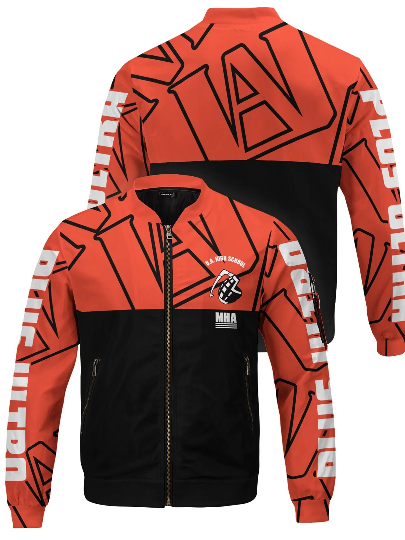 MHA Bakugo Bomber Jacket - necksoother
