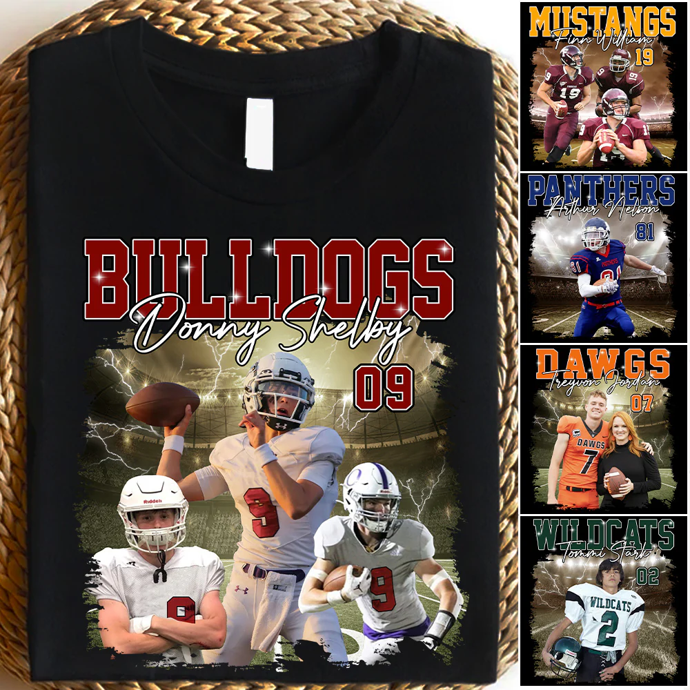 Game Day Football Personalized Shirt Custom Your Photo With Retro Style For Football Player - necksoother