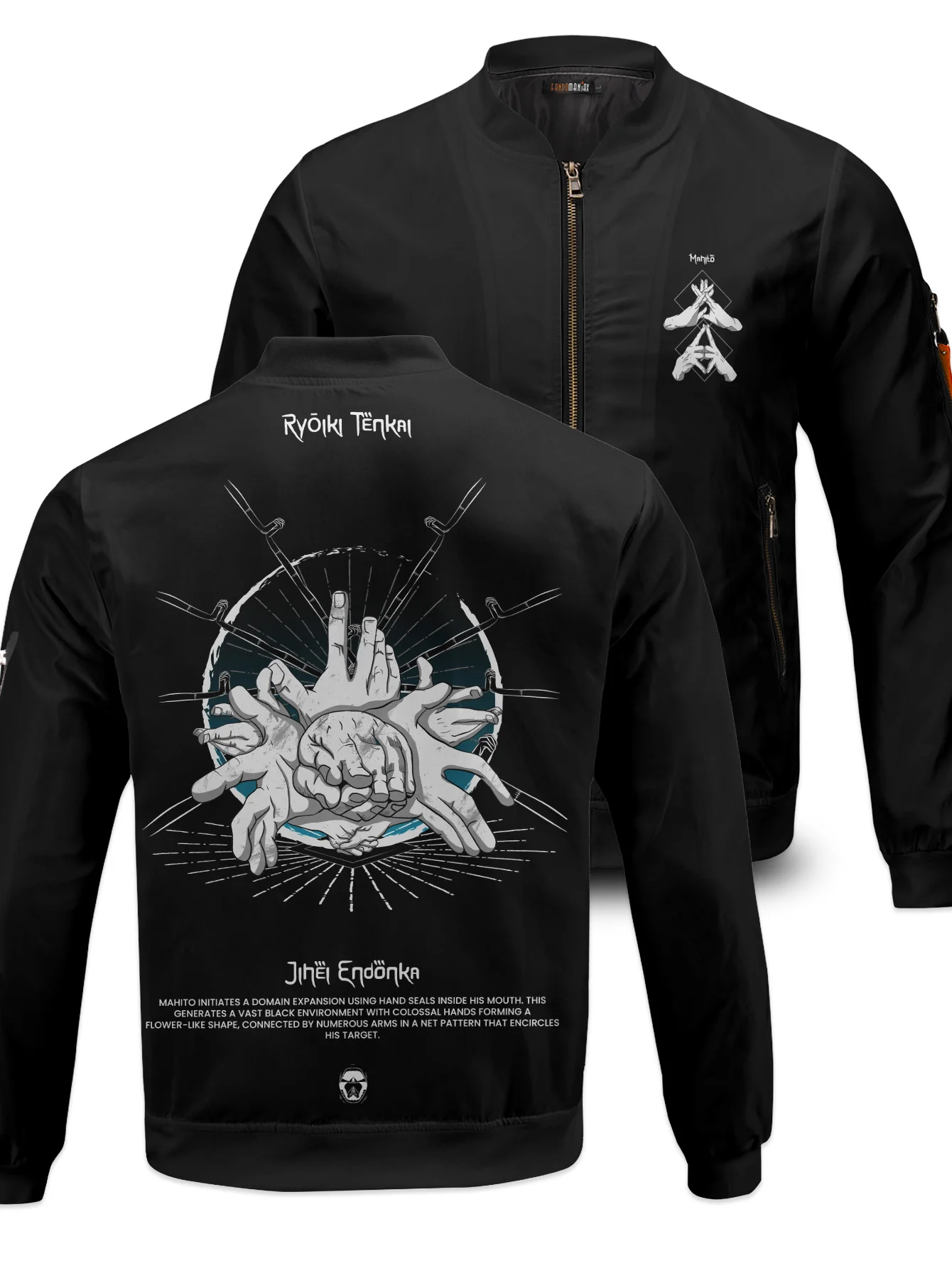 Mahito B&W Bomber Jacket - necksoother