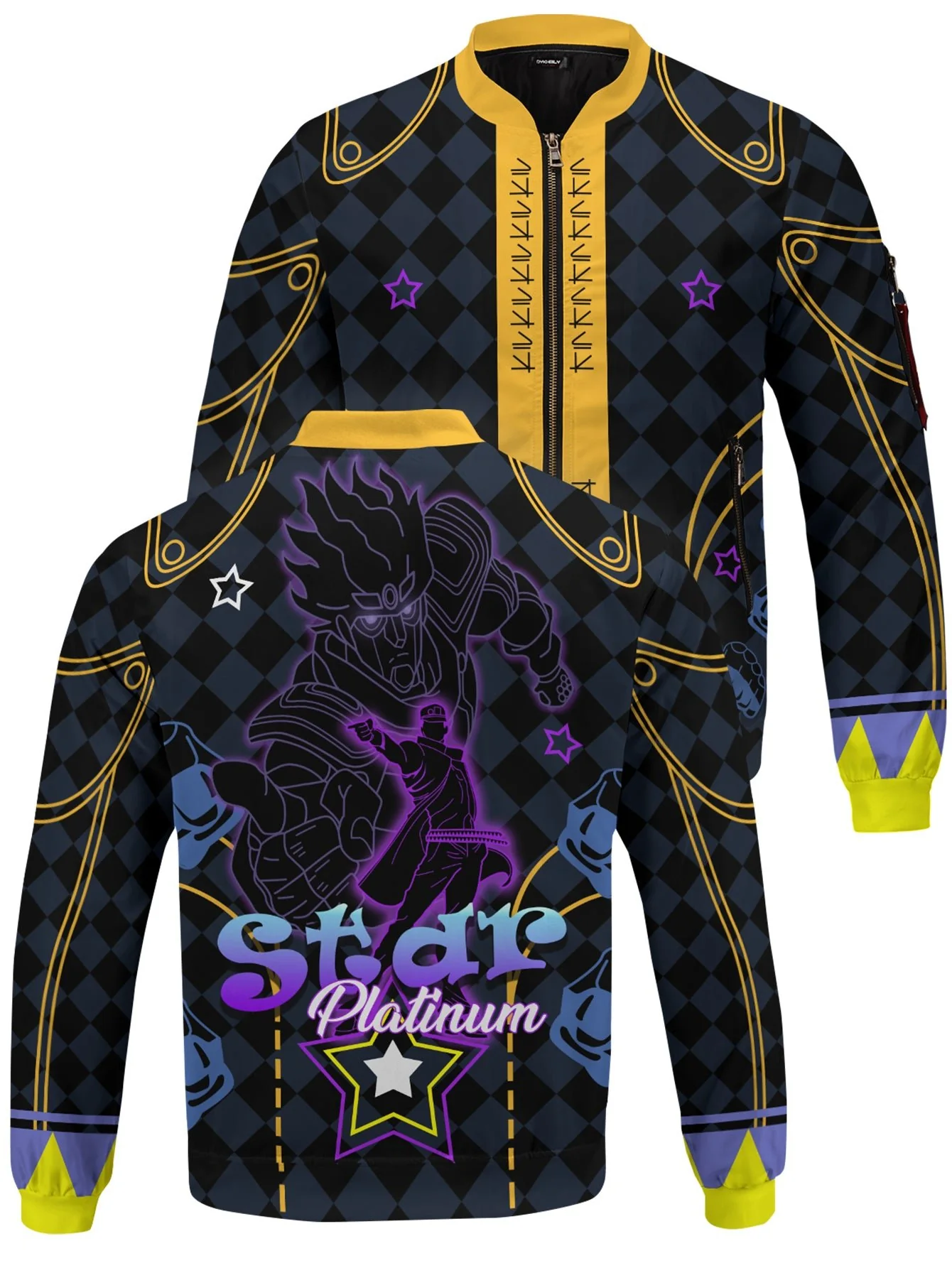 Star Platinum Bomber Jacket - necksoother