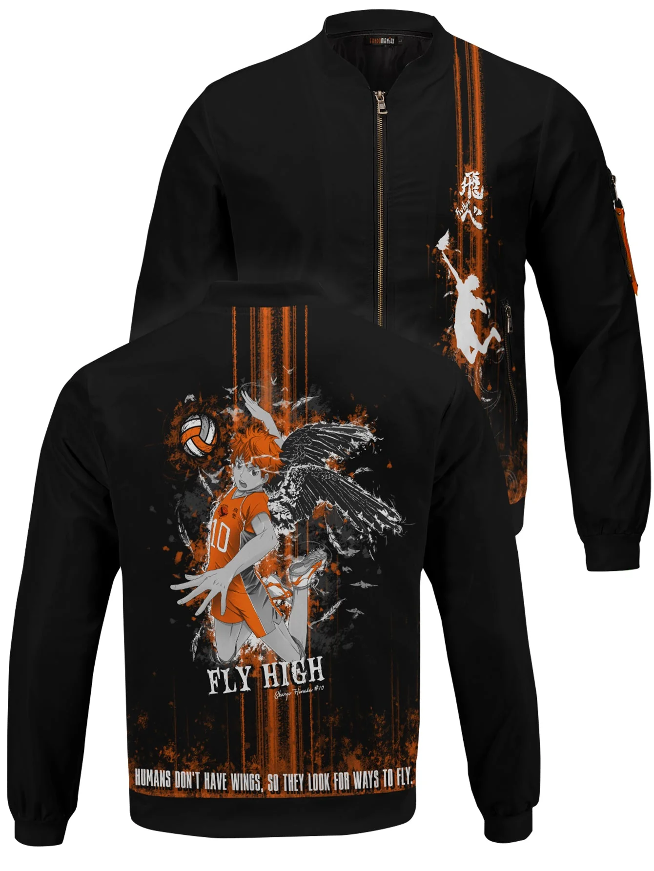 Hinata Spirit Bomber Jacket - necksoother