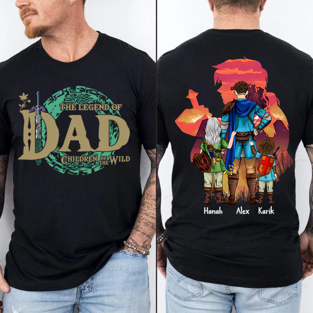 Personalized The Legend Of Dad Zelda Dad Shirt - Father's Day & Birthday Gift For Father Vr3 - necksoother