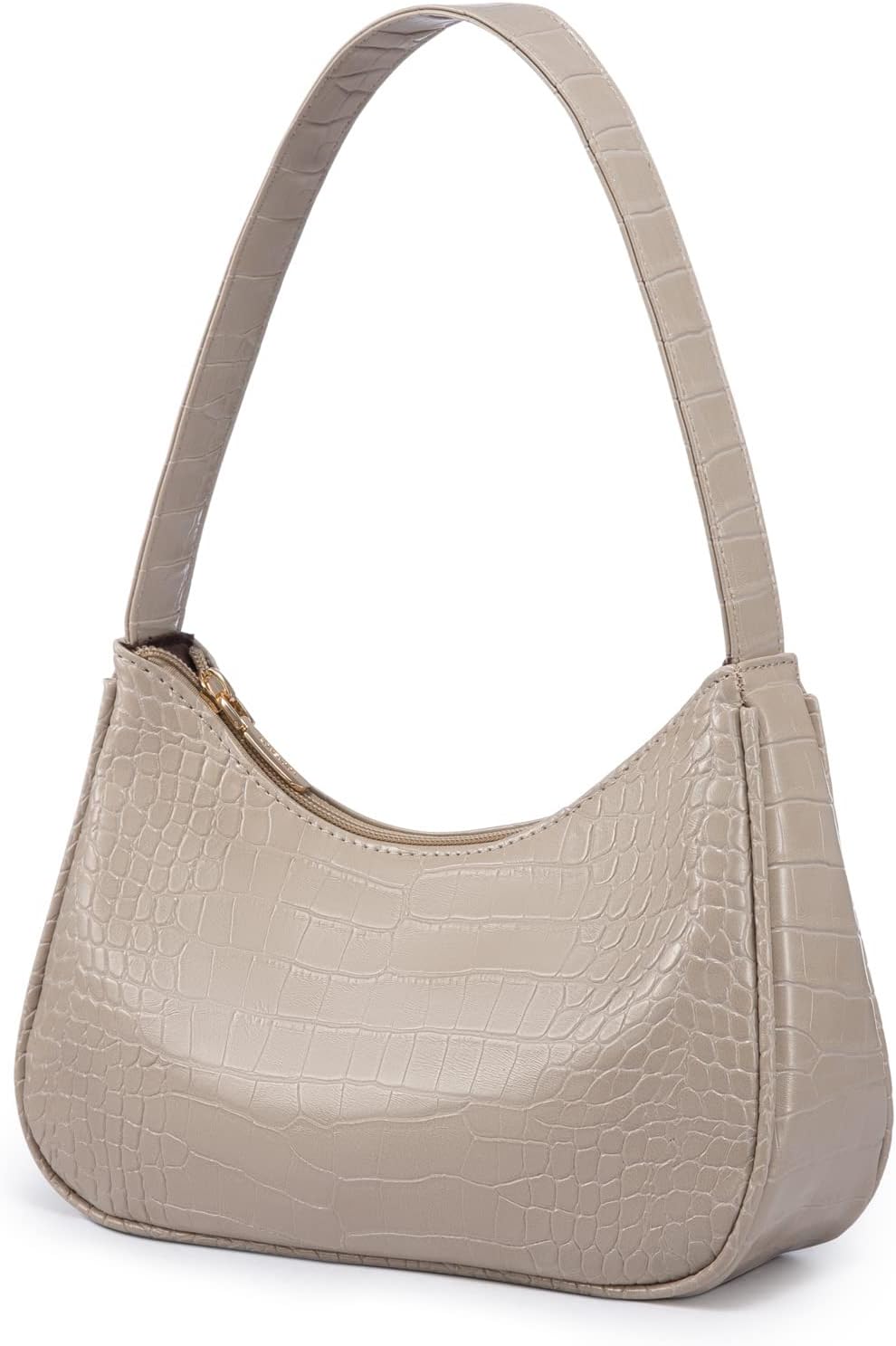 LOVEVOOK Shoulder Bag for Women. Small Purses Croc Pattern Clutch Purse Vegan Leather Little Purse Cute Mini Handbag - necksoother