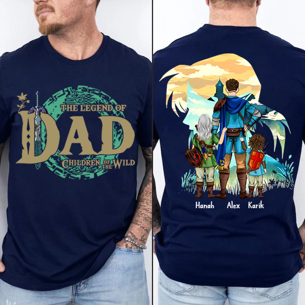 Personalized The Legend Of Dad Zelda Dad Shirt - Father's Day & Birthday Gift For Father Vr4 - necksoother