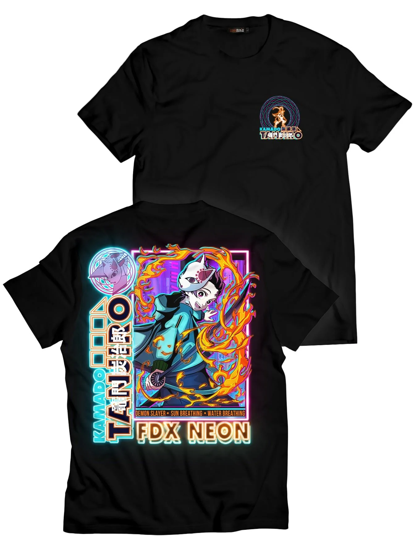 Tanjiro Neon Unisex T-Shirt - necksoother