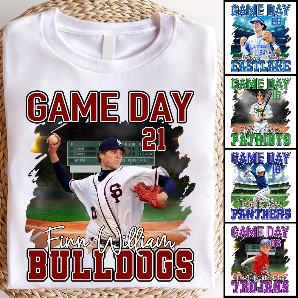 Baseball Game Day Personalized Shirt Custom Team Name Gift For Baseball Player - necksoother