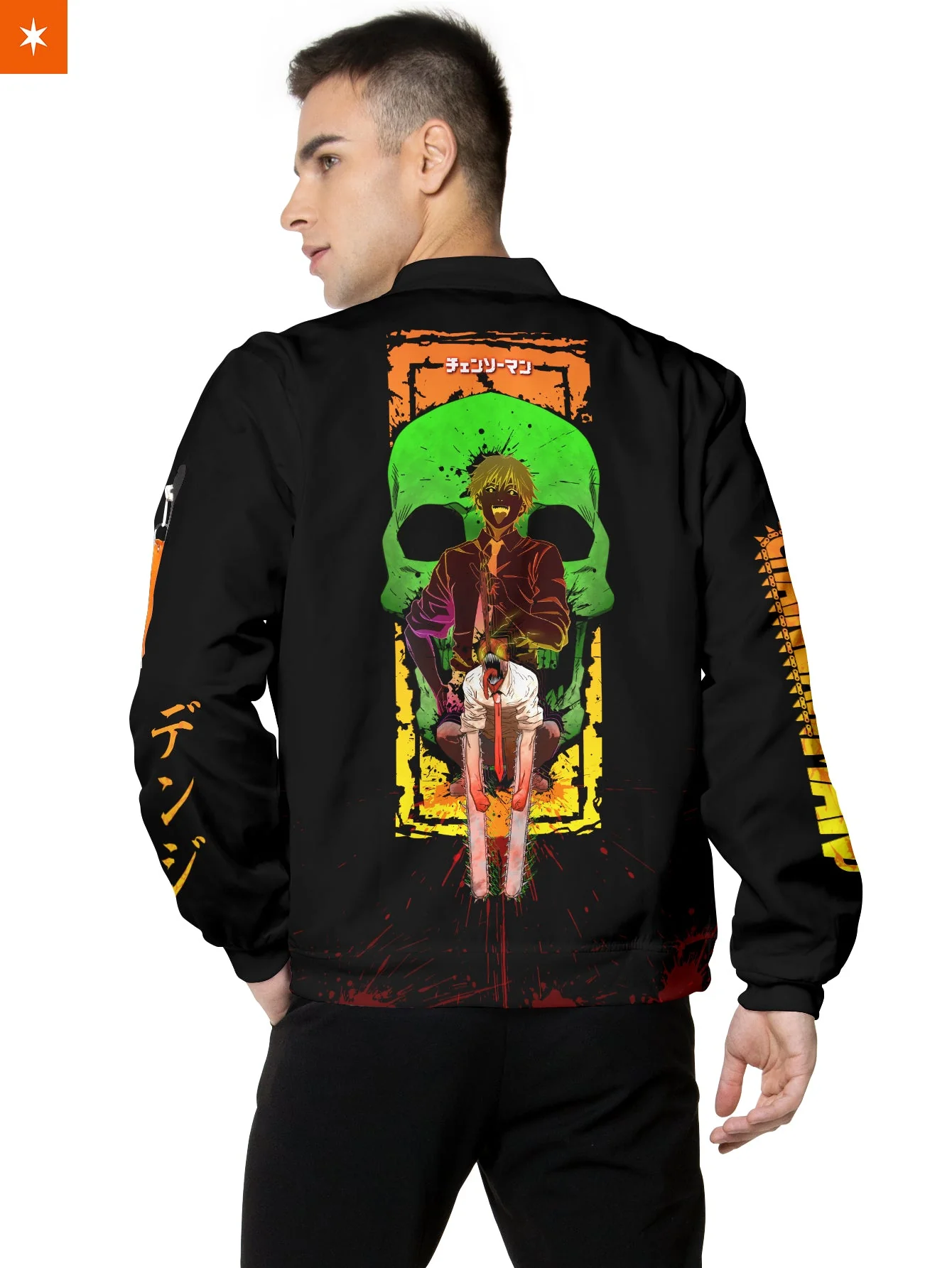 Neon Skull Denji Bomber Jacket - necksoother