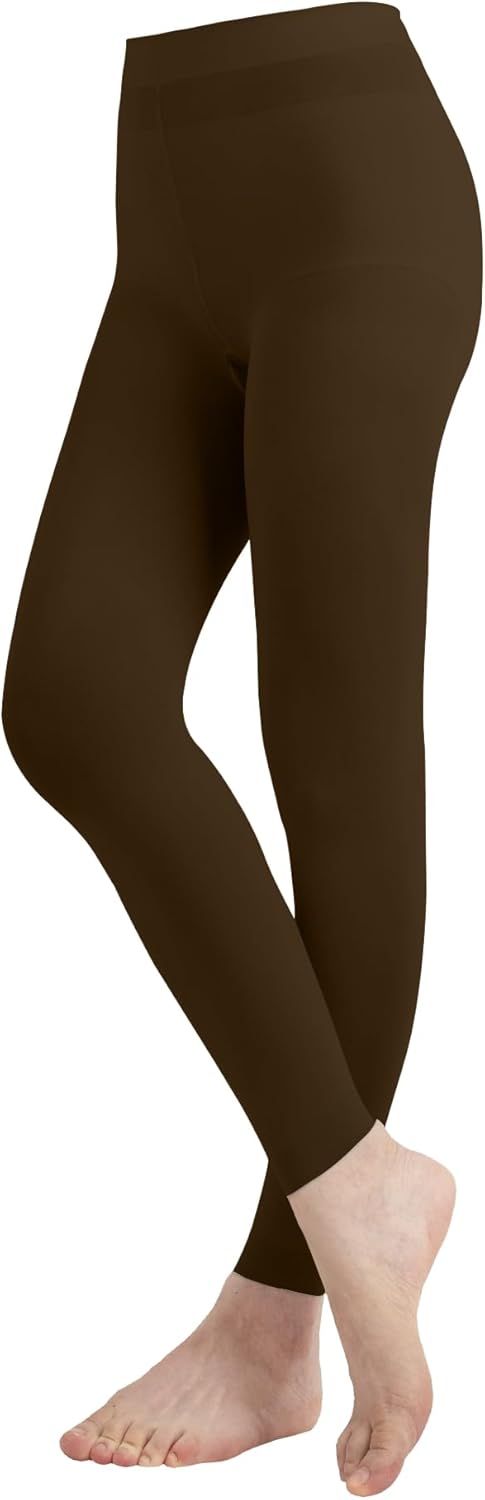 Butterfly EMEM Apparel Girls' Solid Colored Microfiber Opaque Footless Tights - necksoother