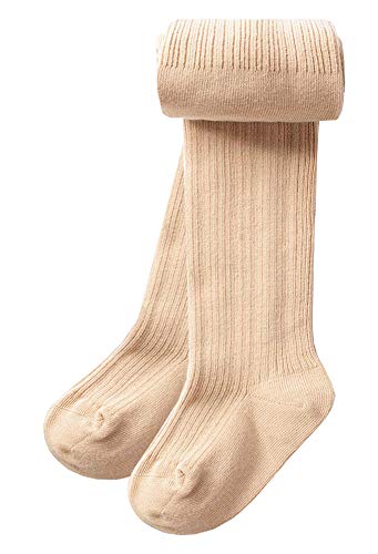 CHUNG Toddler Little Girls Cotton Tights Footed Thick Winter Cable Knit Legging Pantyhose Stocking - necksoother