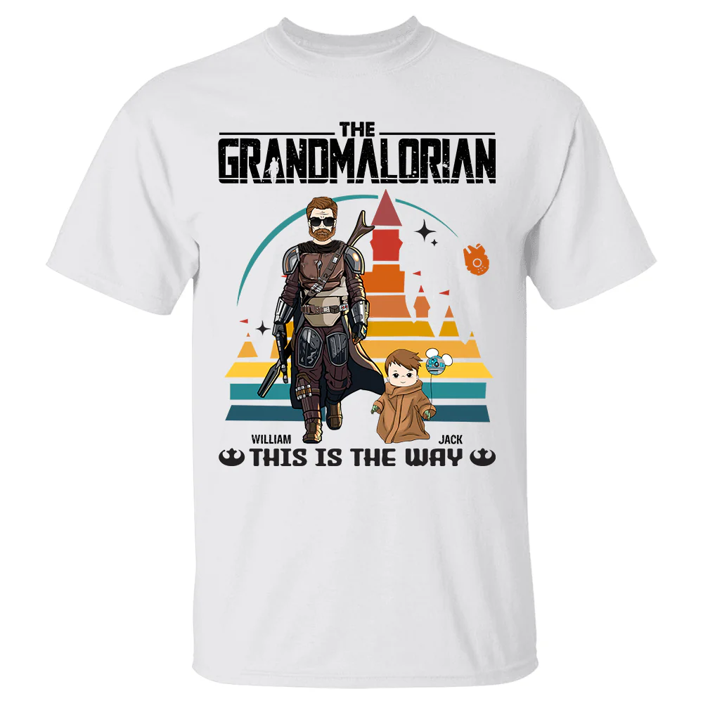 This Is The Way - Personalized Shirt Gift For Dad Mom Custom Nickname Death Star Shirt - necksoother