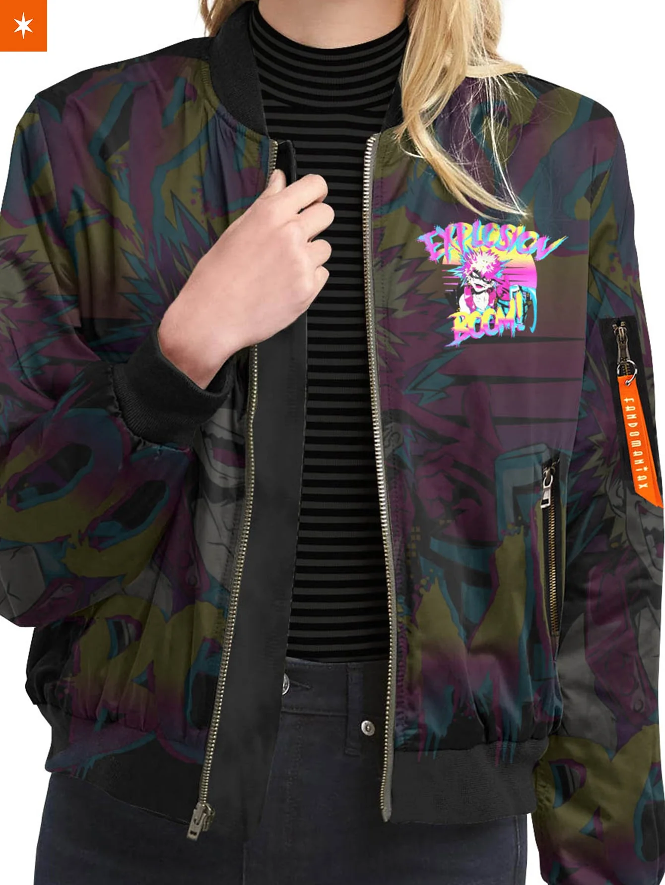Retro Bakugo Bomber Jacket - necksoother