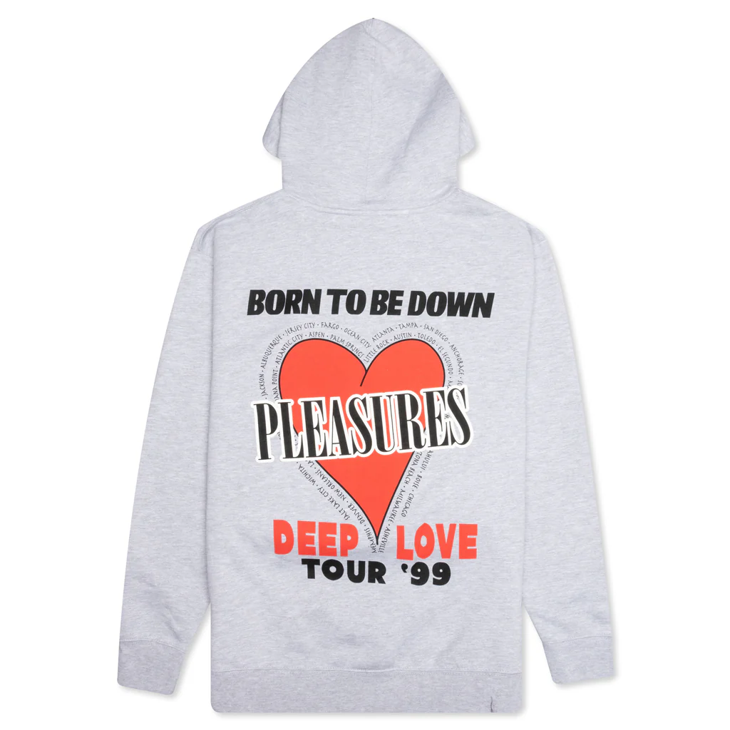 Deep Love Hoodie - Heather Grey - necksoother
