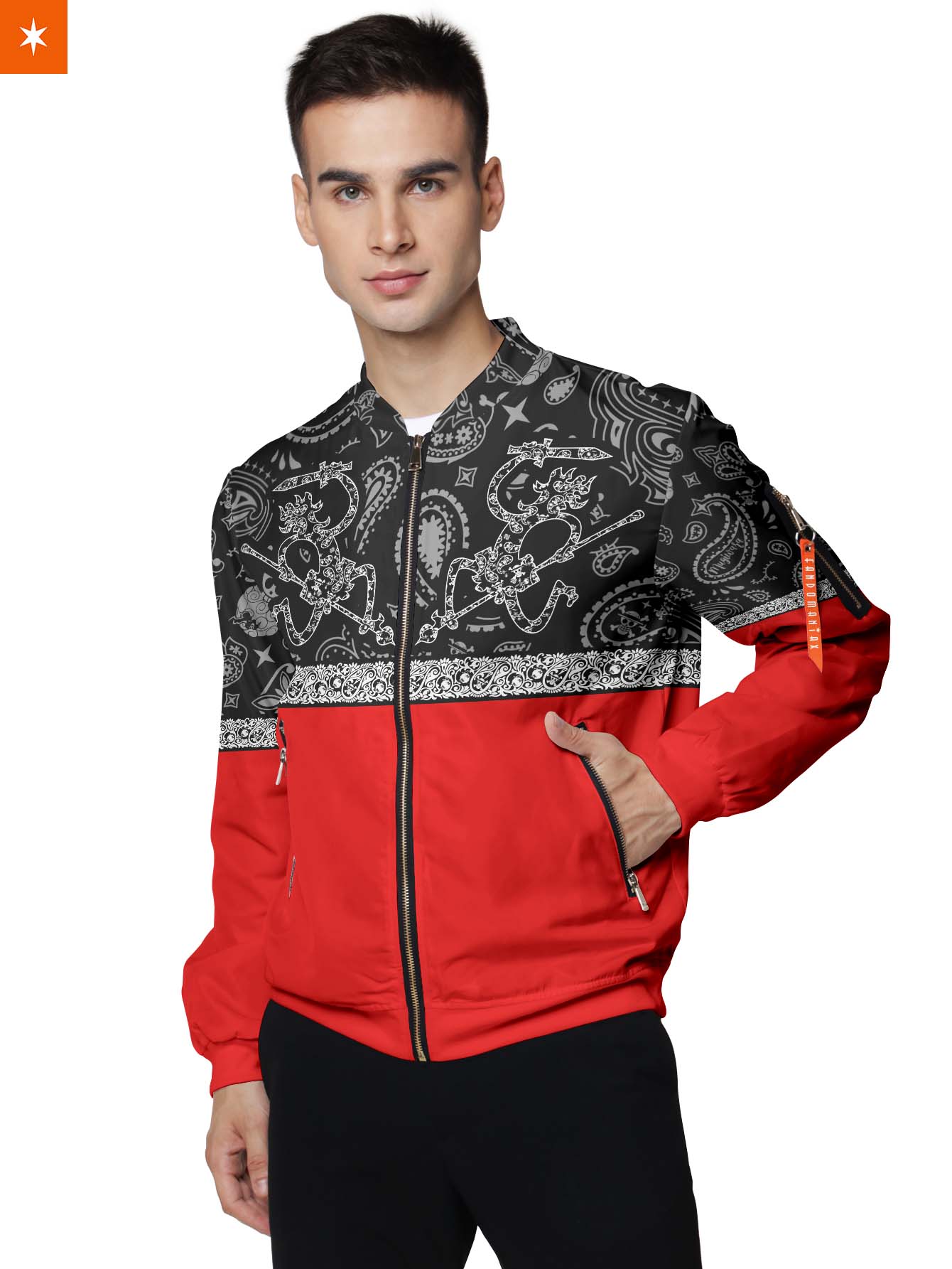 Mugiwara Paisley Bomber Jacket - necksoother