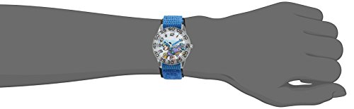Disney Boy's 'Mickey Mouse' Quartz Plastic and Nylon Watch. Color:Blue (Model: W002995) - necksoother