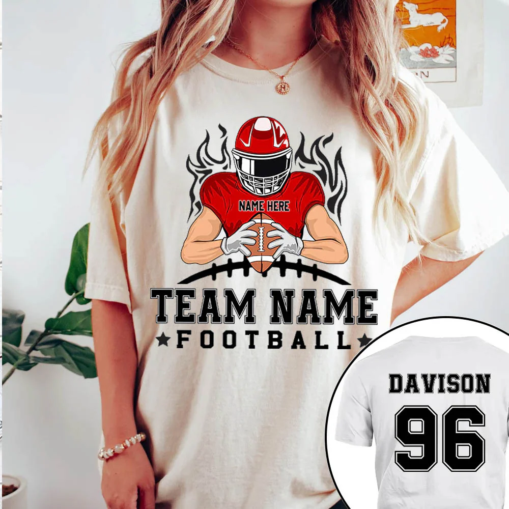 Personalized American Football Team Shirt - Football GameDay Custom Shirt - necksoother