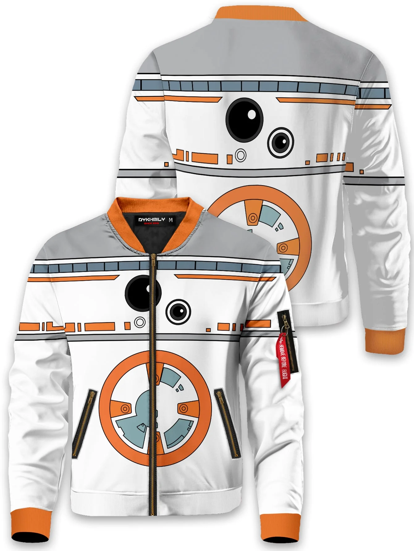 Droid BB8 Bomber Jacket - necksoother