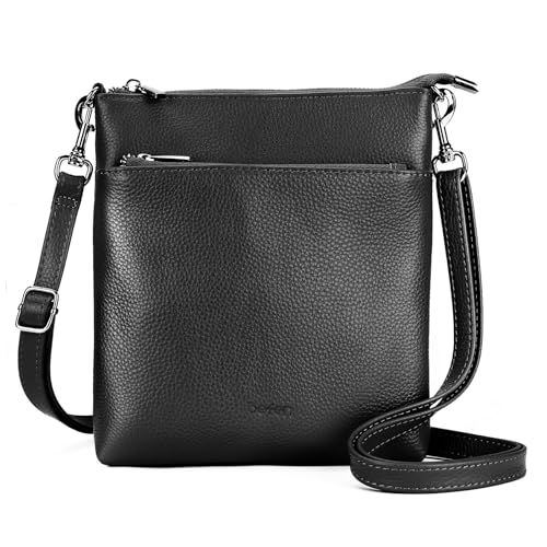befen Genuine Leather Small Crossbody Purses for Women Travel Cross Body Bags Lightweight with Adjustable Shoulder Strap - necksoother