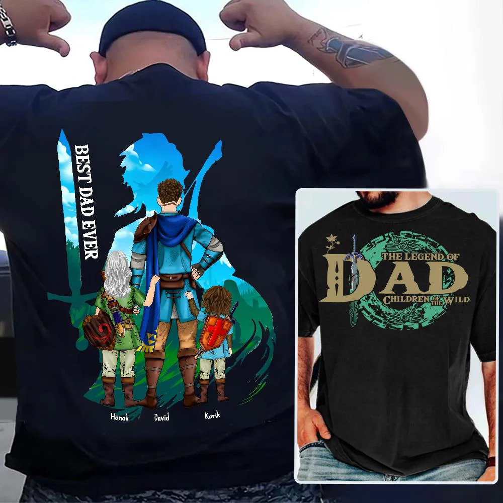 Personalized The Legend of Dad Children Of The Wild - Best Dad Ever Shirt Father's Day 2025 - necksoother