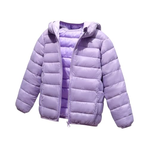 Oversized Toddler Winter Coat Casual Loose Fit Solid Parkas Hooded Quilted Lightweight Long Sleeve Outfits 4-10 Years - necksoother
