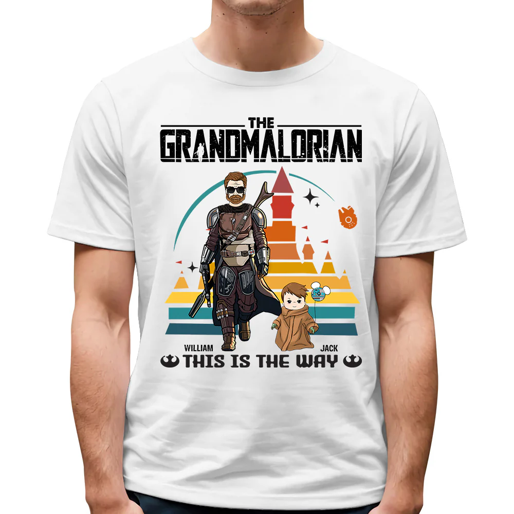 This Is The Way - Personalized Shirt Gift For Dad Mom Custom Nickname Death Star Shirt - necksoother