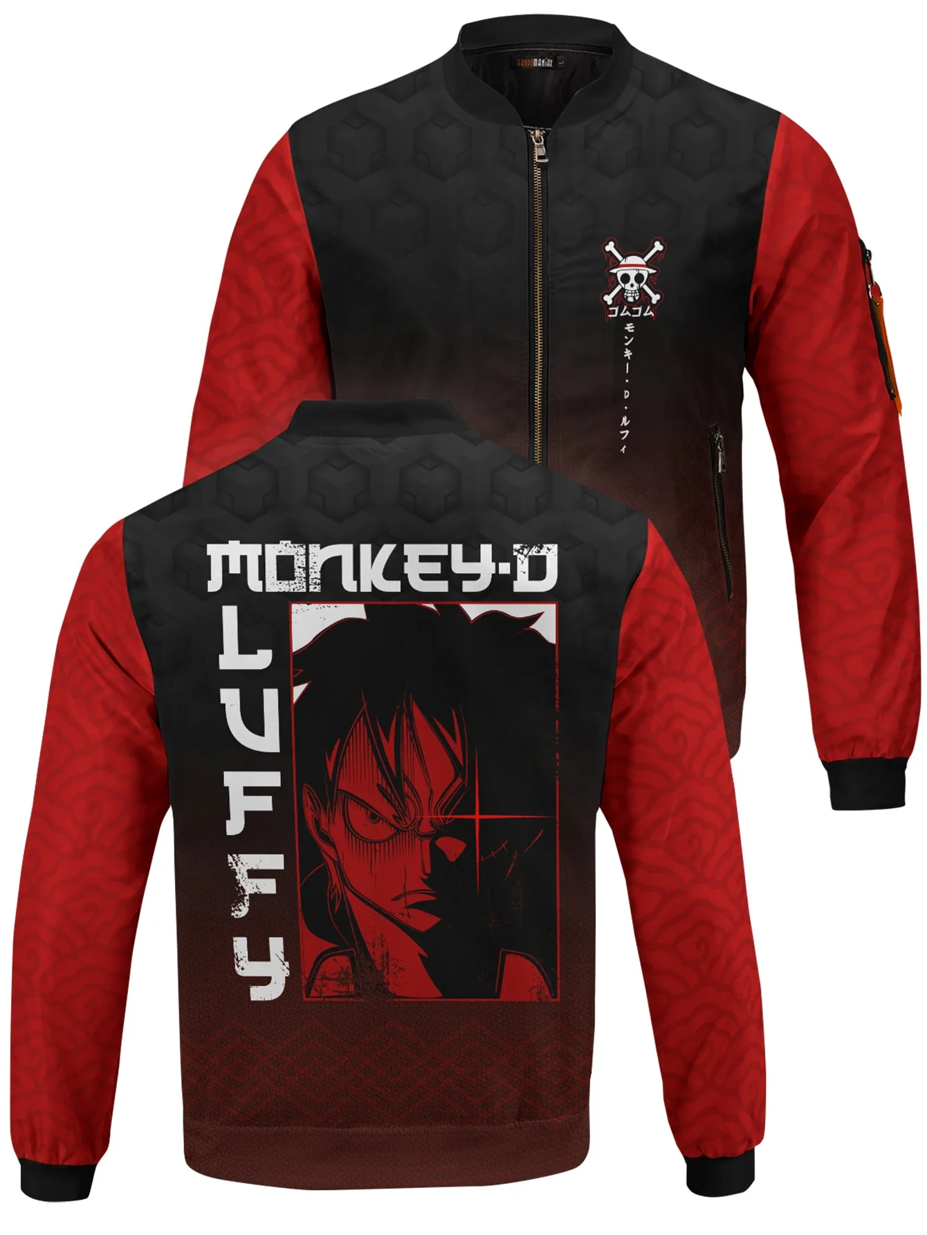 OP Grim Mugiwara Bomber Jacket - necksoother