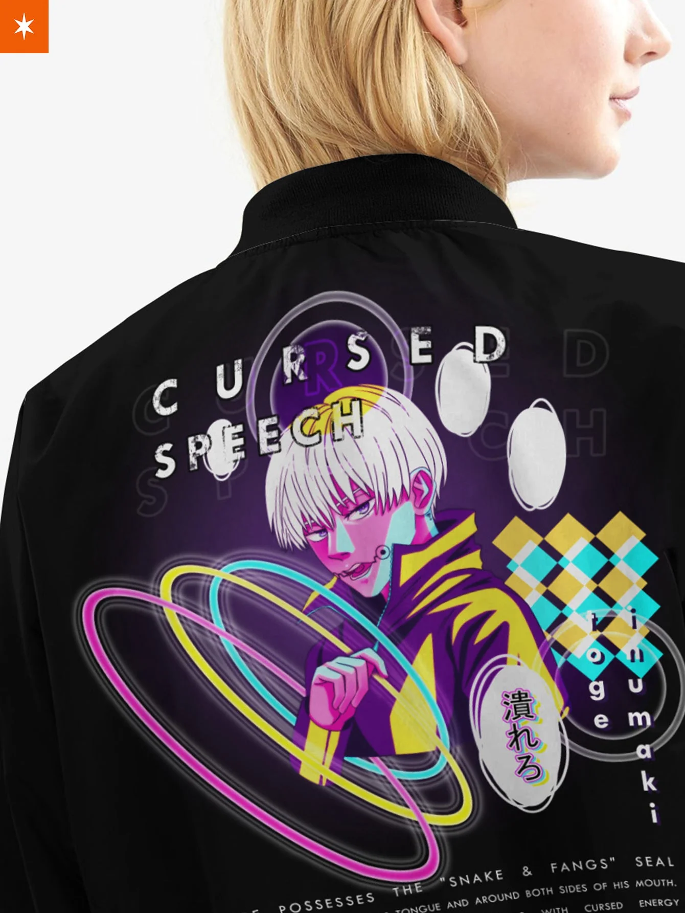 Retro Toge Bomber Jacket - necksoother
