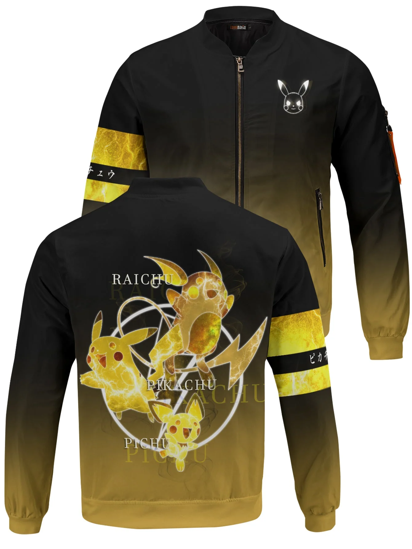 Pikachu Spirit Bomber Jacket - necksoother