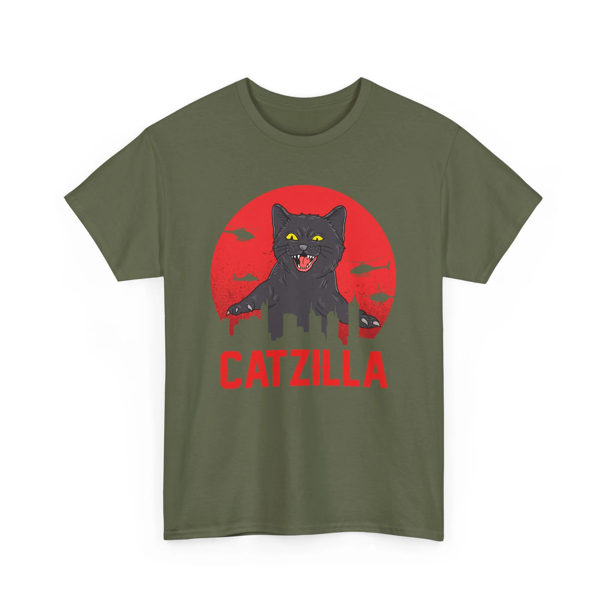 Catzilla Heavy Cotton Tee - necksoother