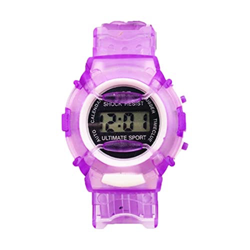 Watch -fade Precise Wristwatch Ergonomic Shock Great Bright Color Purple - necksoother