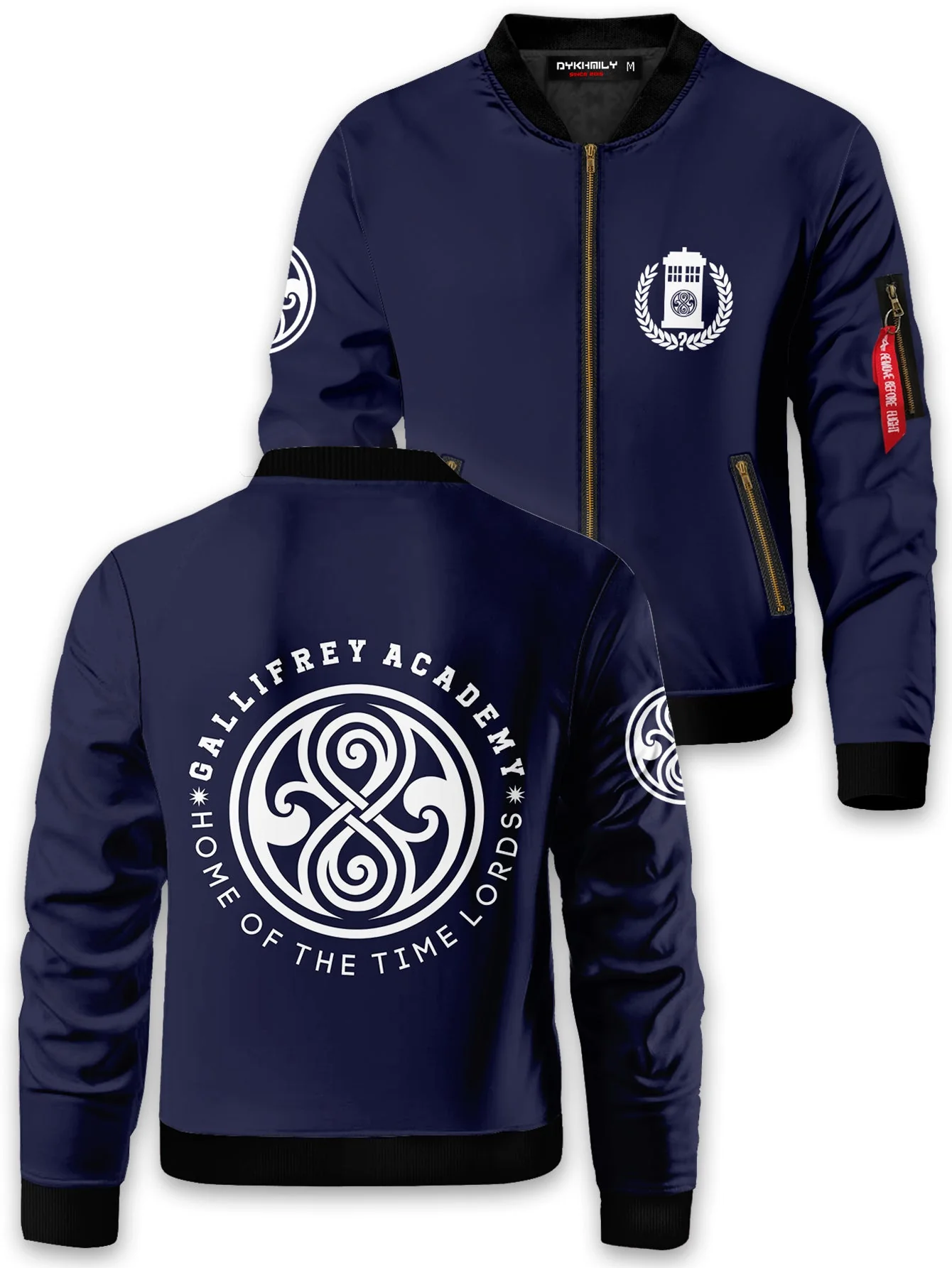 Gallifrey Academy Bomber Jacket - necksoother