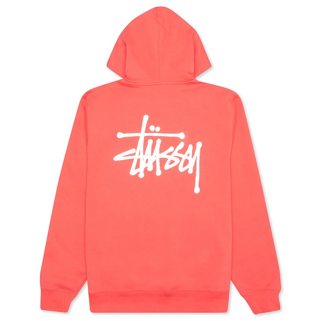 Basic Zip Hoodie - Pale Red - necksoother