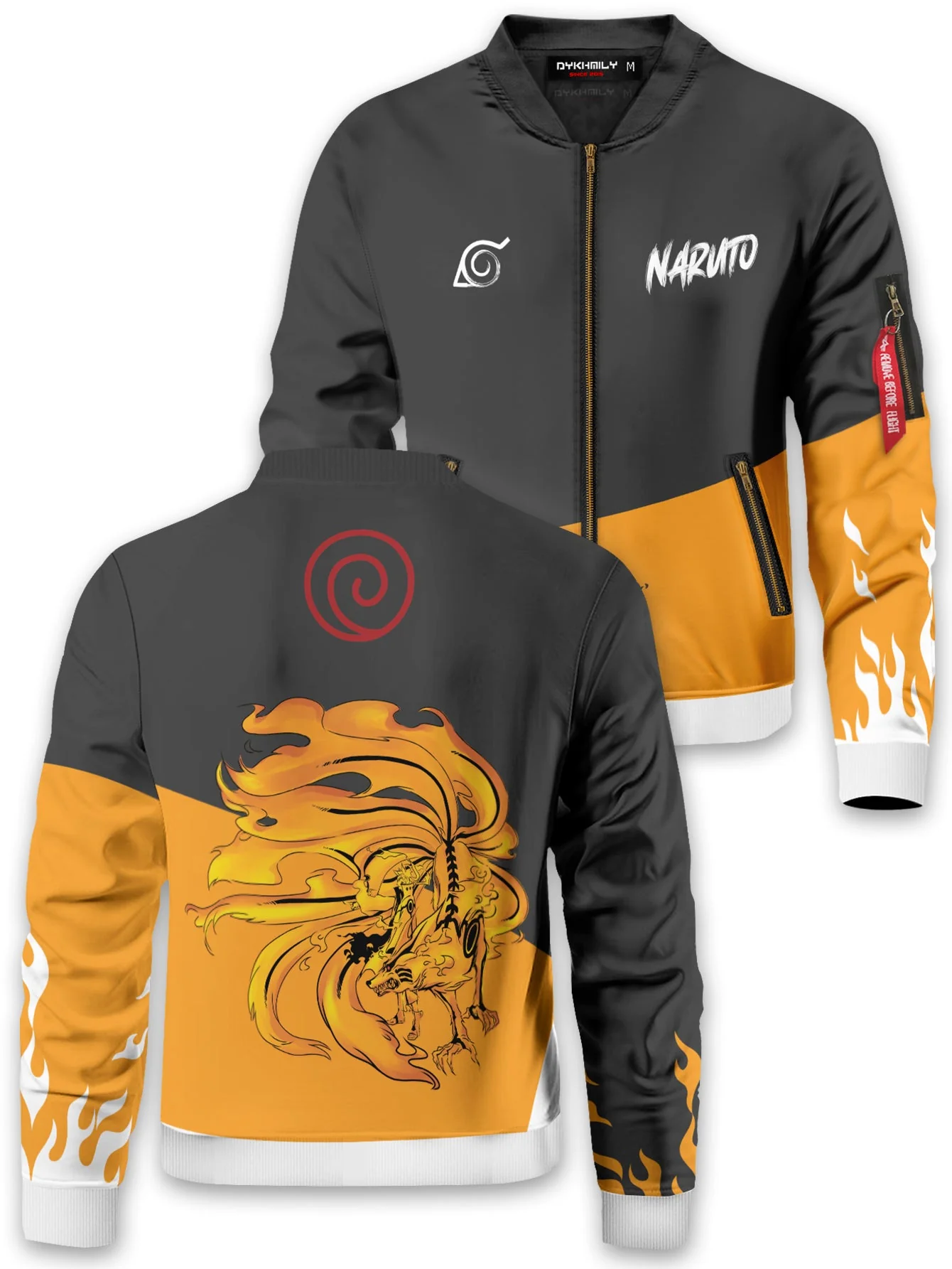 Naruto Style Bomber Jacket - necksoother