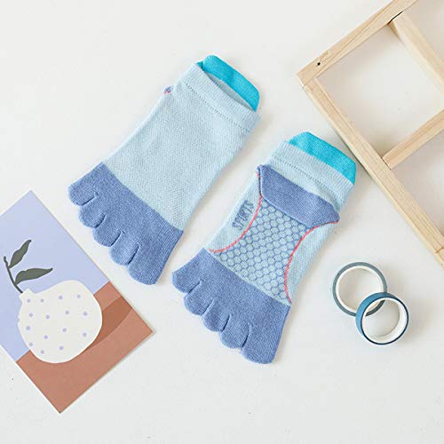 FAMKIT Kids Toe Socks 5 Pair Children Five Finger Toe Socks Breathable Cotton Sports Five Finger Socks for 3-12 Years - necksoother