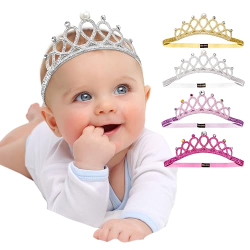 DANMY Baby Girl Super Elastic Headband Toddler Hair Band Soft Headwrap Crown Children Hair Accessories - necksoother