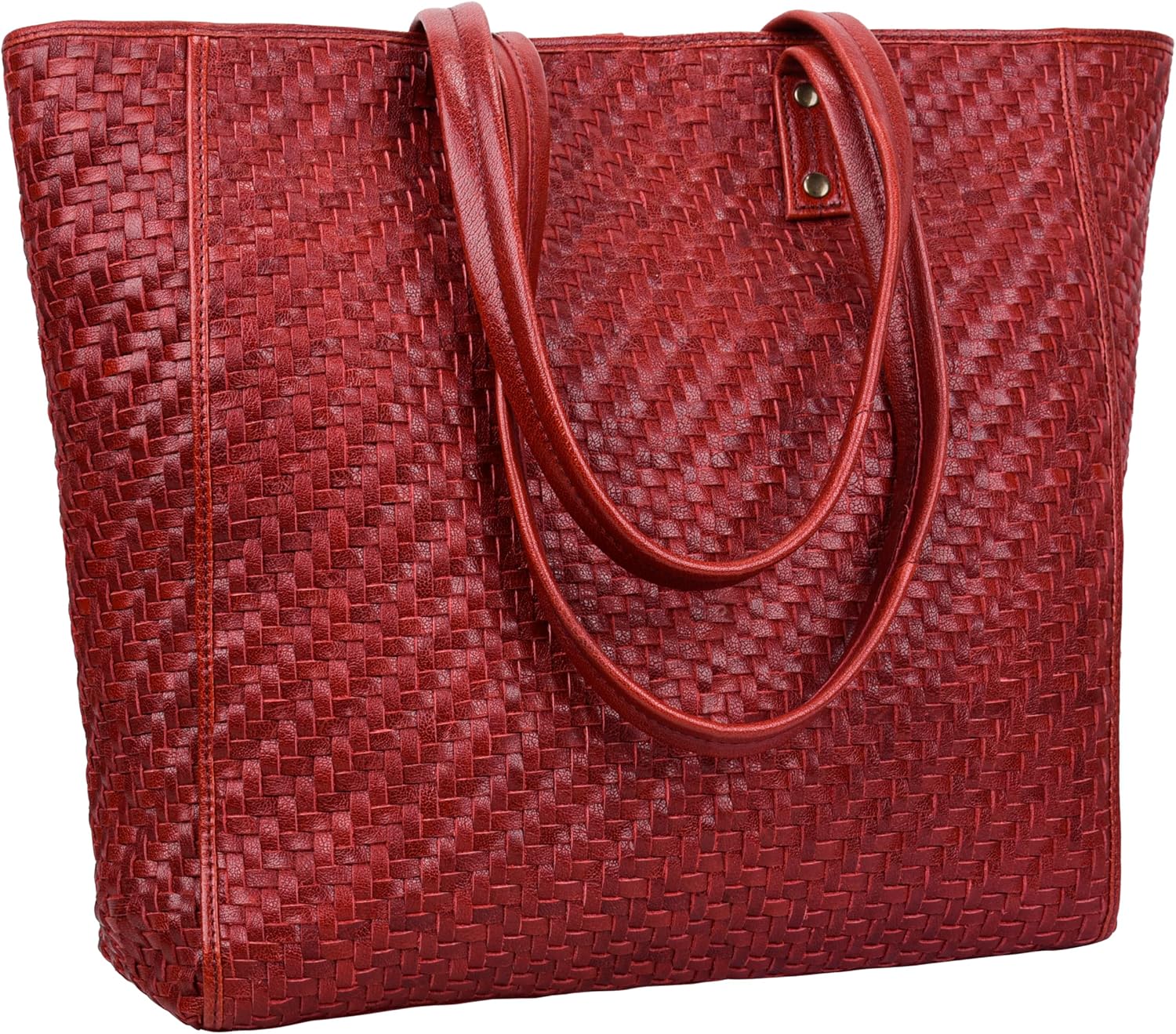 ANTONIO VALERIA Gift For Mothers Day Alexis Leather Tote/Top Handle Shoulder Bag for Women - necksoother