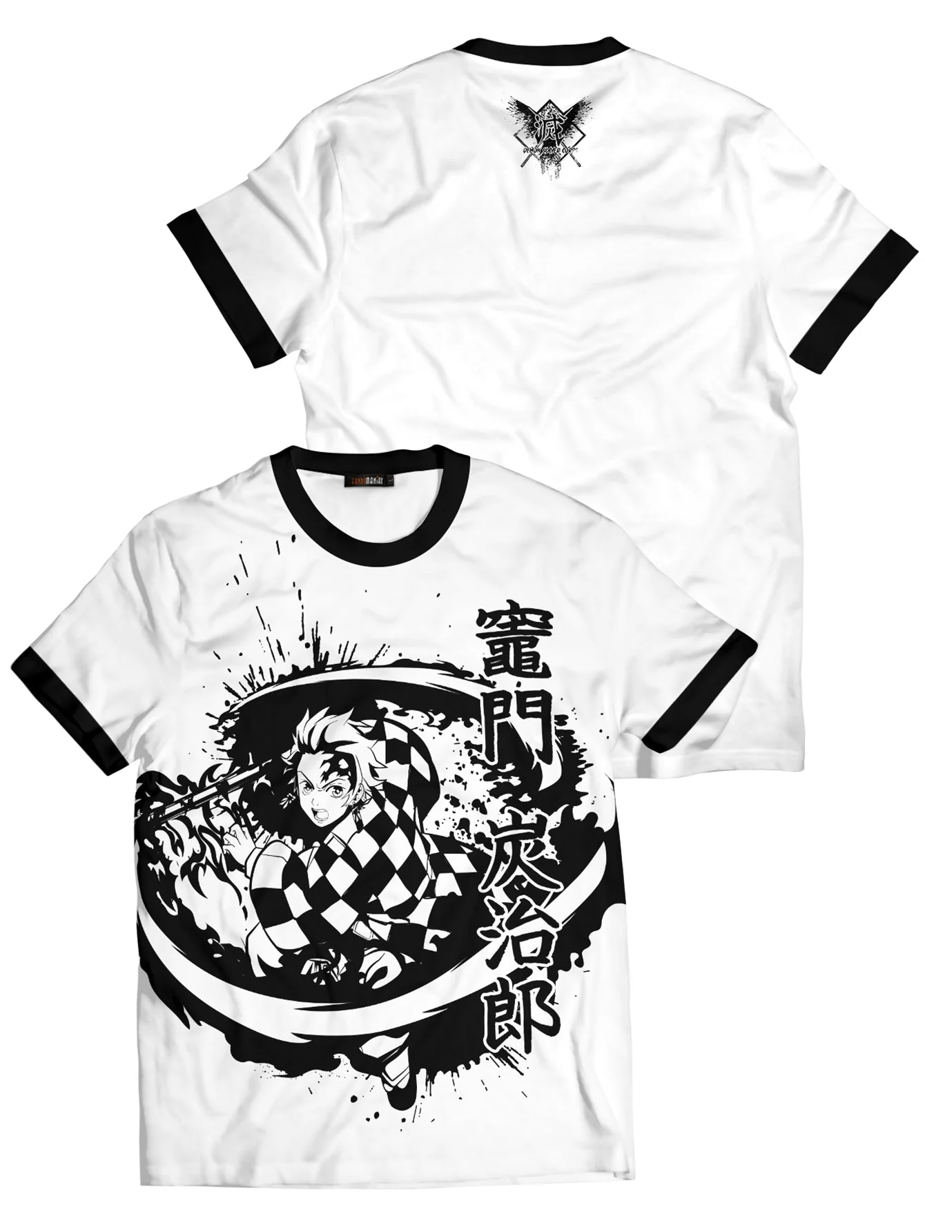 Tanjiro B&W Unisex T-Shirt - necksoother