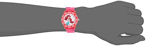 DISNEY Princess Kids' Plastic Time Teacher Analog Quartz 3D Strap Watch - necksoother