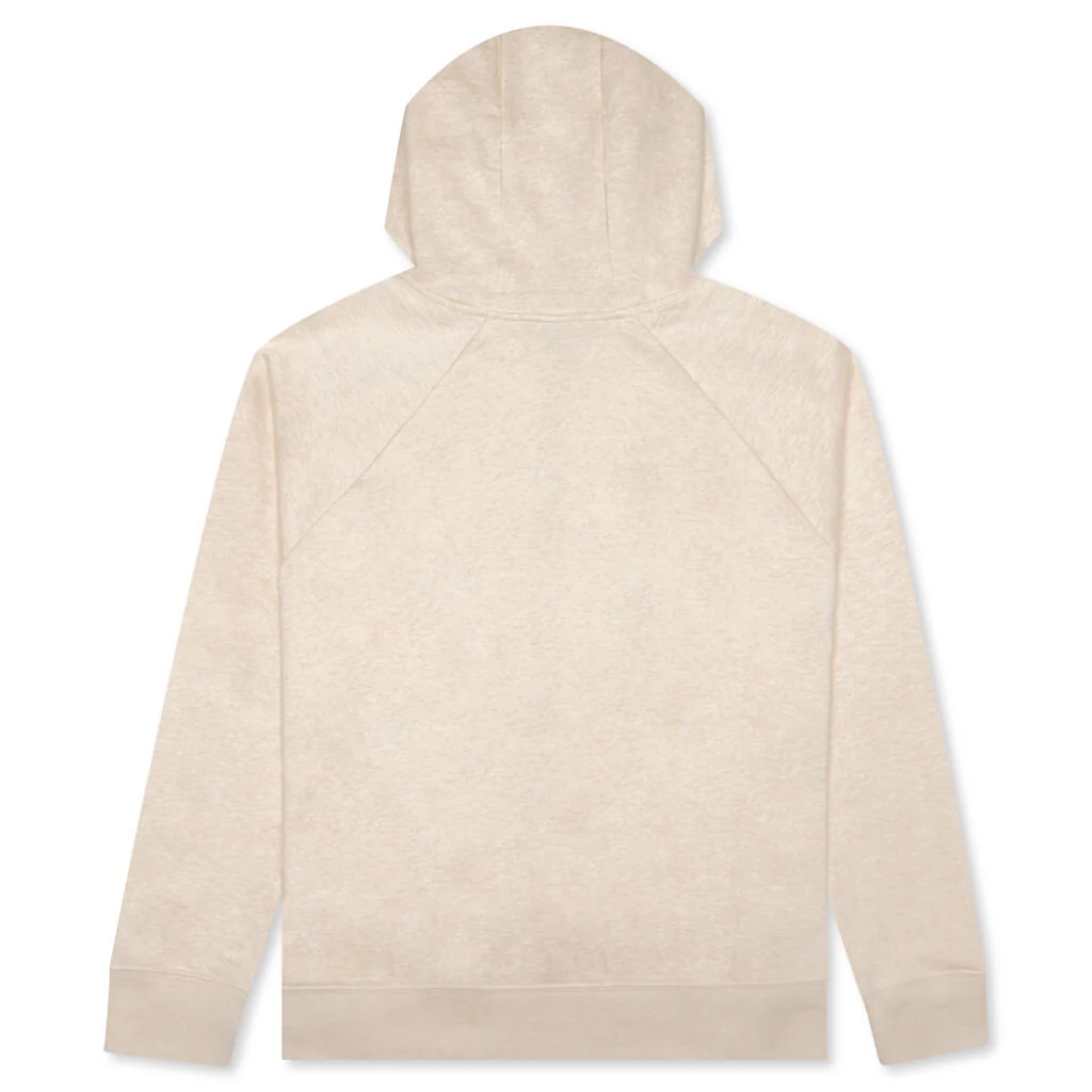 Sportswear Women's Club Essential 1/4 Zip Fleece Hoodie - Rattan/Heather - necksoother
