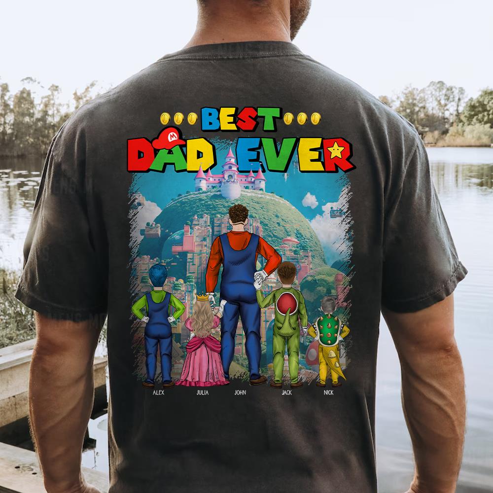 Personalized Super Daddio Shirt. Super Dad Shirt. Best Dad Ever. Father's Day Gift - necksoother