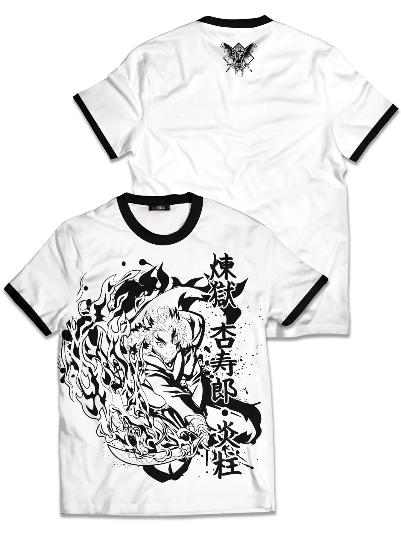 Kyojuro B&W Unisex T-Shirt - necksoother