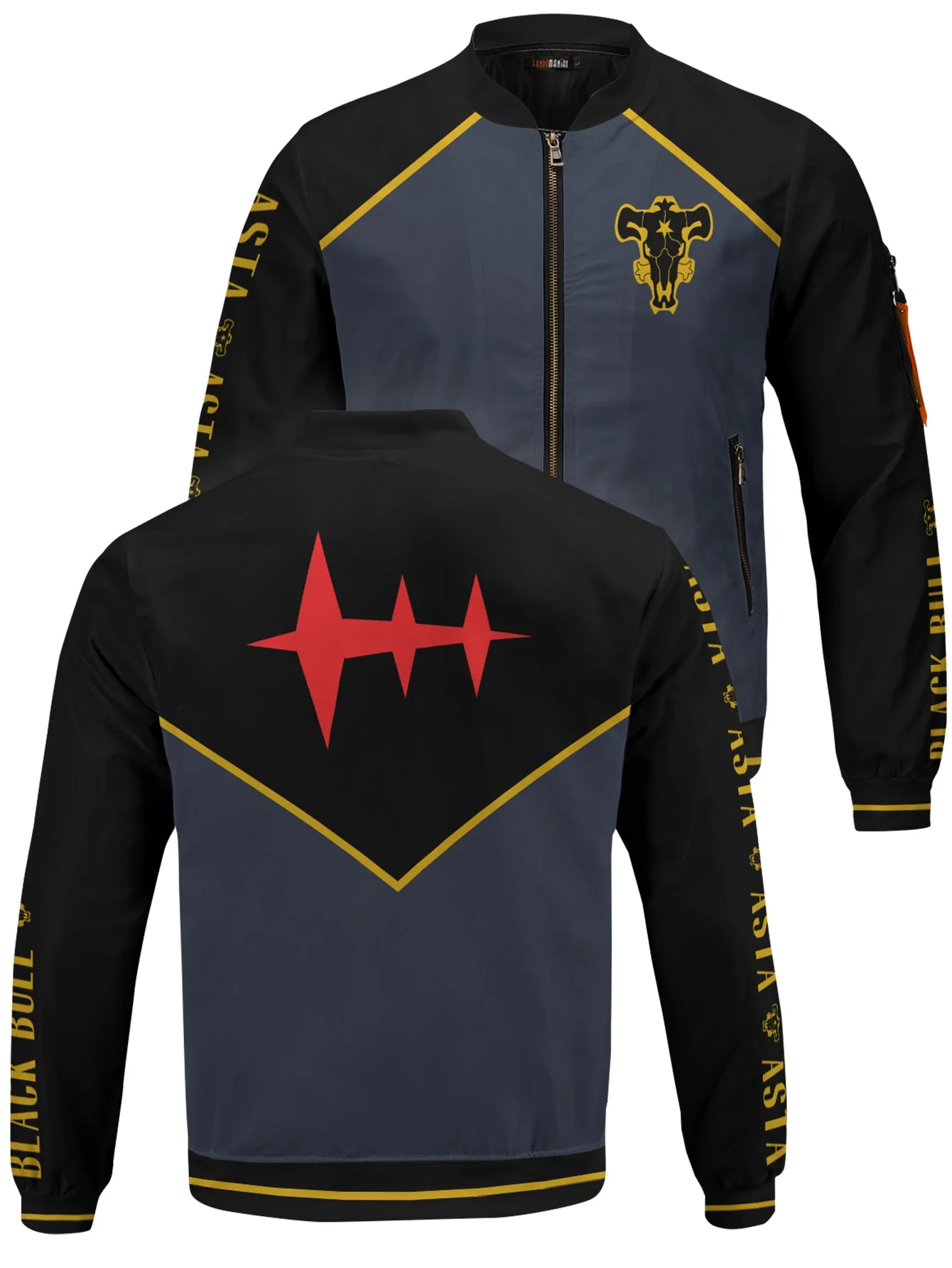 Demon Asta Stylish Bomber Jacket - necksoother