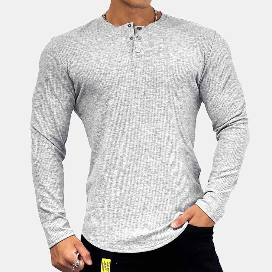 Chris Athletic-Fit Henley Shirt - necksoother