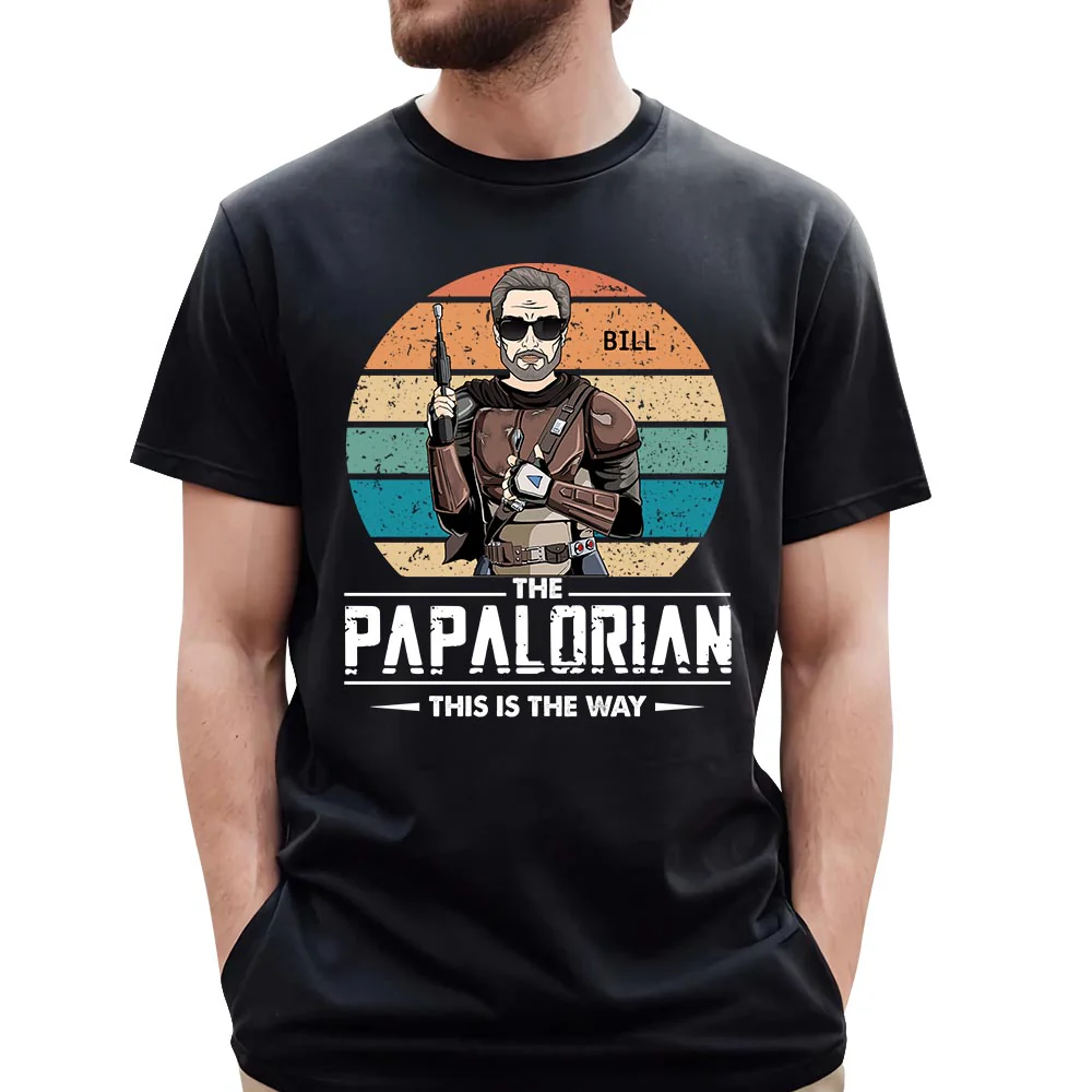 The Papalorian This Is The Way Custom Shirt Gift For Grandfather Grandpa - necksoother