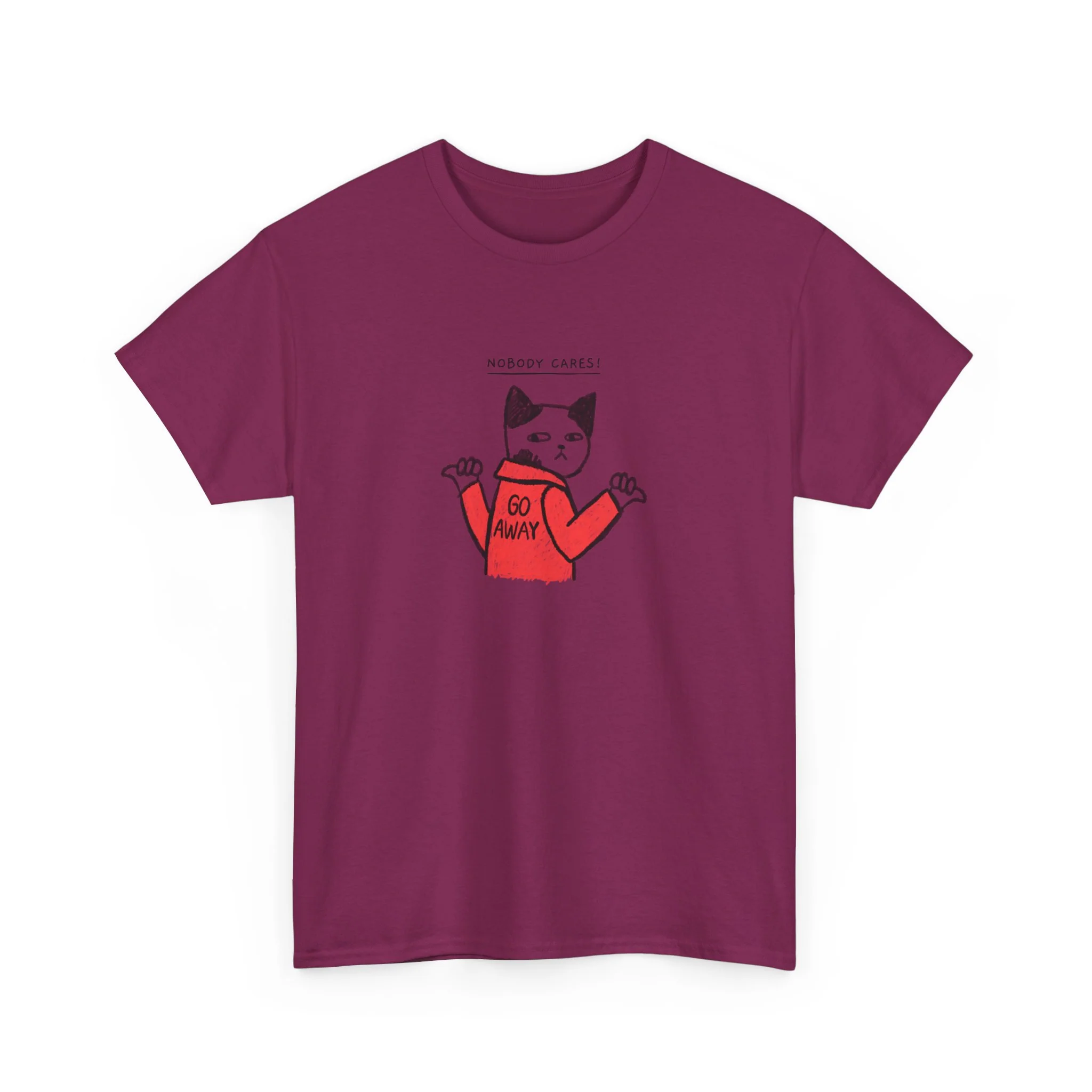 Go Away Heavy Cotton Tee - necksoother