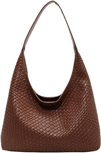 2024 Leather Tote Bag for Women Top-handle Shoulder Bag. Hobo Bags Large Capacity Soft Vegan Crossbody Handbag Underarm - necksoother