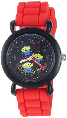 Disney Toy Story Kids' Plastic Time Teacher Analog Quartz Silicone Strap Watch - necksoother
